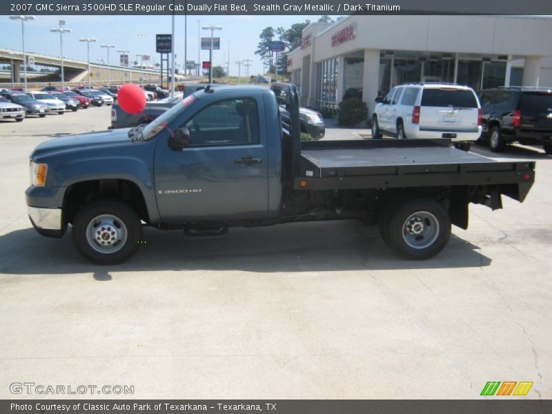 Stealth Gray Metallic / Dark Titanium 2007 GMC Sierra 3500HD SLE Regular Cab Dually Flat Bed