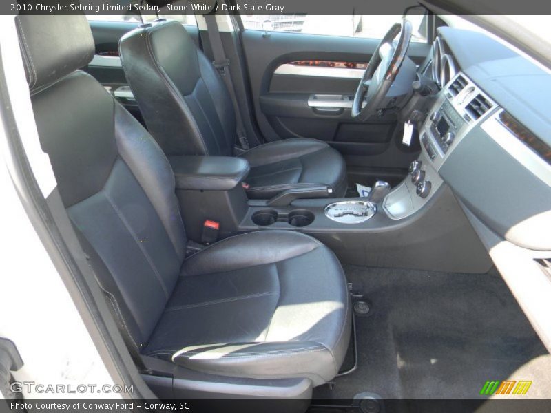 Stone White / Dark Slate Gray 2010 Chrysler Sebring Limited Sedan