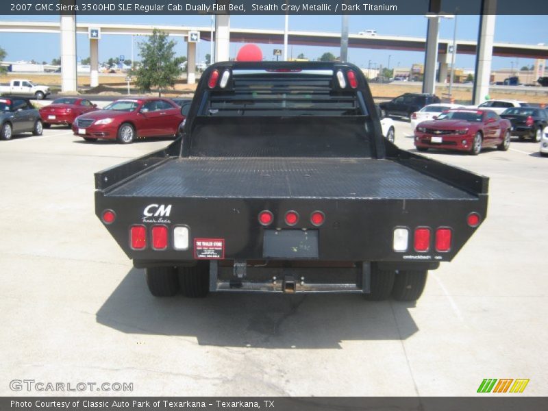 Stealth Gray Metallic / Dark Titanium 2007 GMC Sierra 3500HD SLE Regular Cab Dually Flat Bed