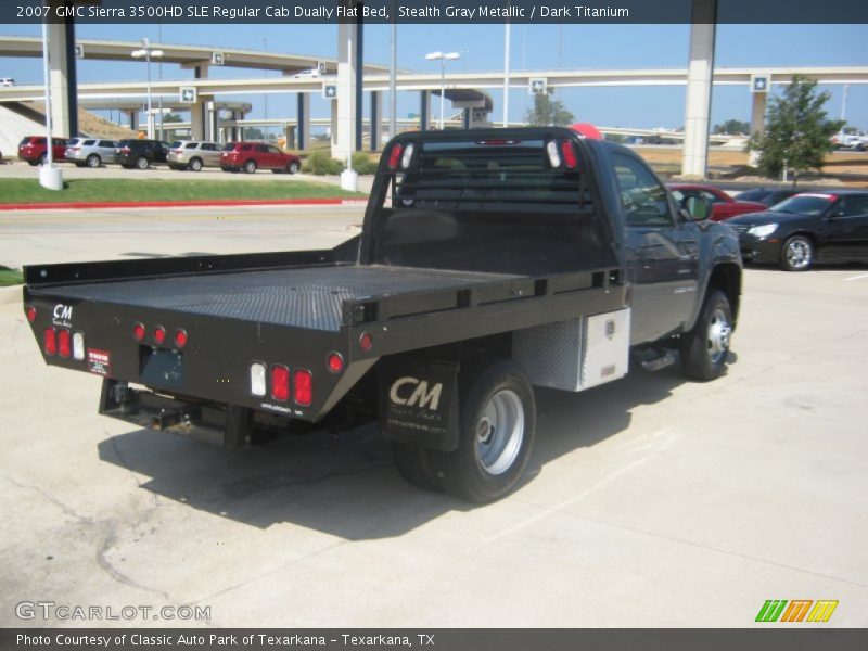 Stealth Gray Metallic / Dark Titanium 2007 GMC Sierra 3500HD SLE Regular Cab Dually Flat Bed