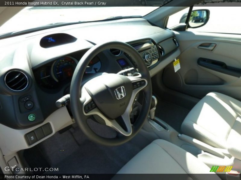 Crystal Black Pearl / Gray 2011 Honda Insight Hybrid EX