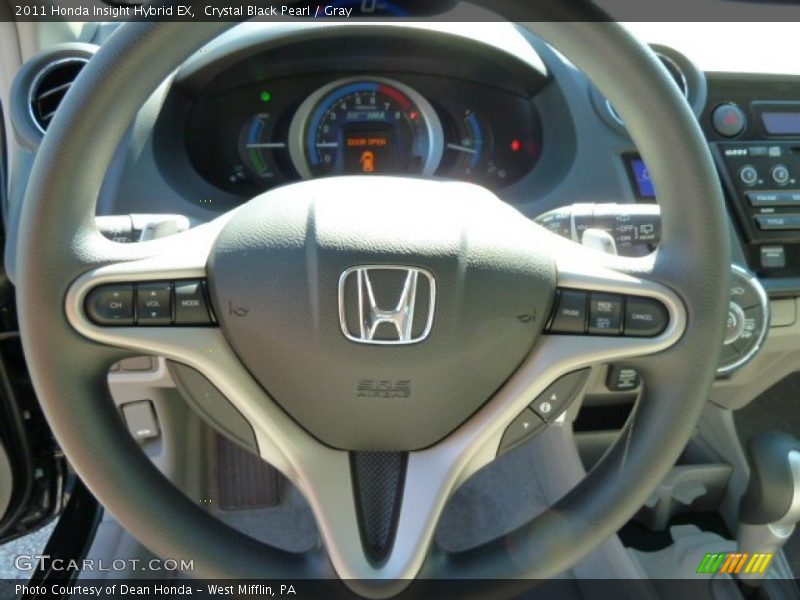 Crystal Black Pearl / Gray 2011 Honda Insight Hybrid EX