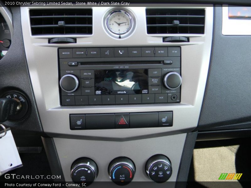 Stone White / Dark Slate Gray 2010 Chrysler Sebring Limited Sedan