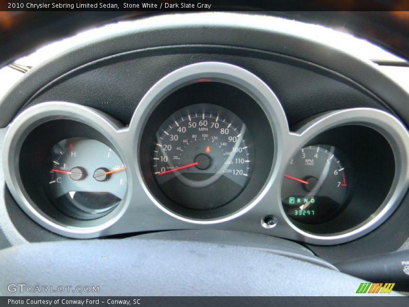 Stone White / Dark Slate Gray 2010 Chrysler Sebring Limited Sedan