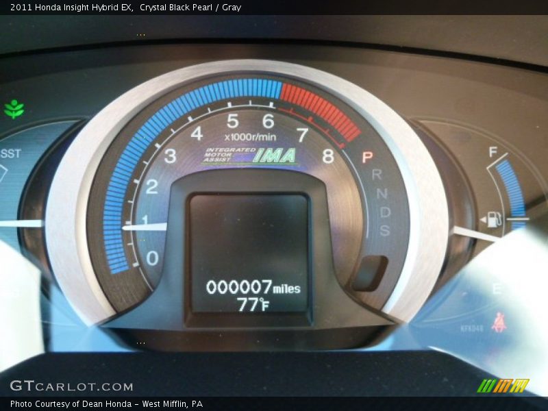 Crystal Black Pearl / Gray 2011 Honda Insight Hybrid EX