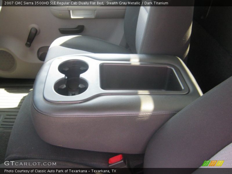 Stealth Gray Metallic / Dark Titanium 2007 GMC Sierra 3500HD SLE Regular Cab Dually Flat Bed