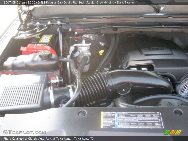 Stealth Gray Metallic / Dark Titanium 2007 GMC Sierra 3500HD SLE Regular Cab Dually Flat Bed