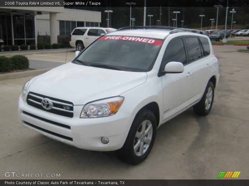 Super White / Taupe 2008 Toyota RAV4 Limited V6