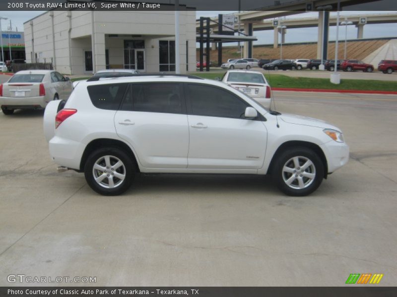 Super White / Taupe 2008 Toyota RAV4 Limited V6
