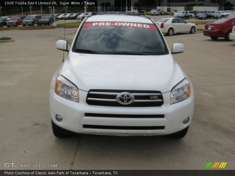 Super White / Taupe 2008 Toyota RAV4 Limited V6