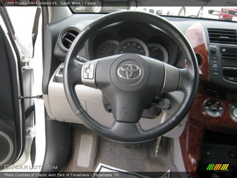 Super White / Taupe 2008 Toyota RAV4 Limited V6