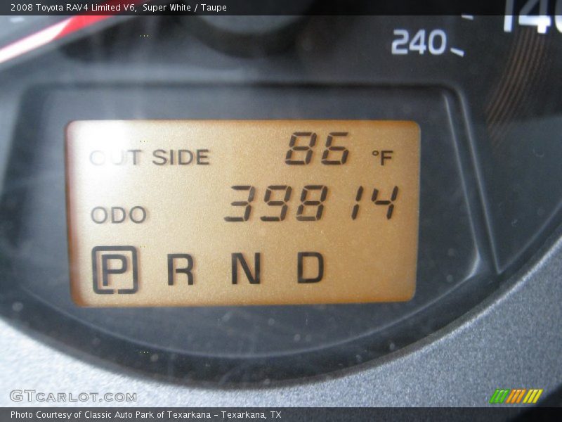 Super White / Taupe 2008 Toyota RAV4 Limited V6