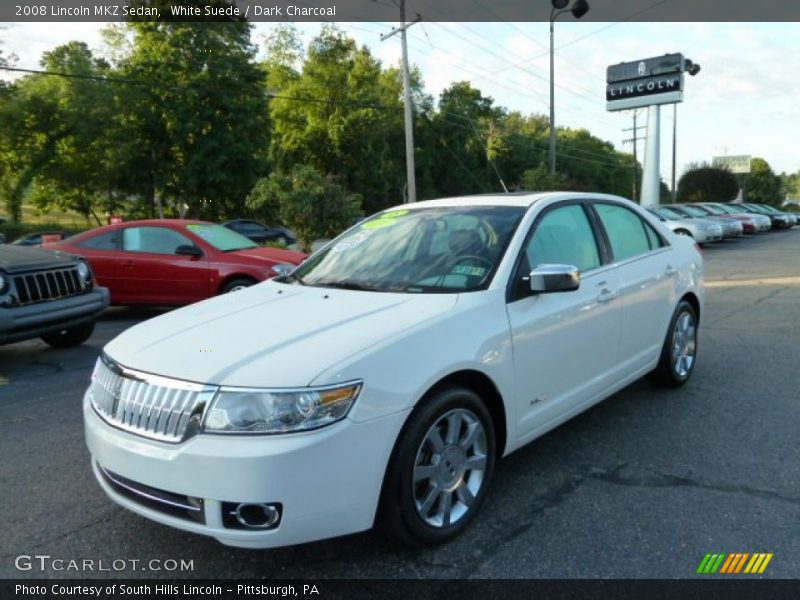 White Suede / Dark Charcoal 2008 Lincoln MKZ Sedan