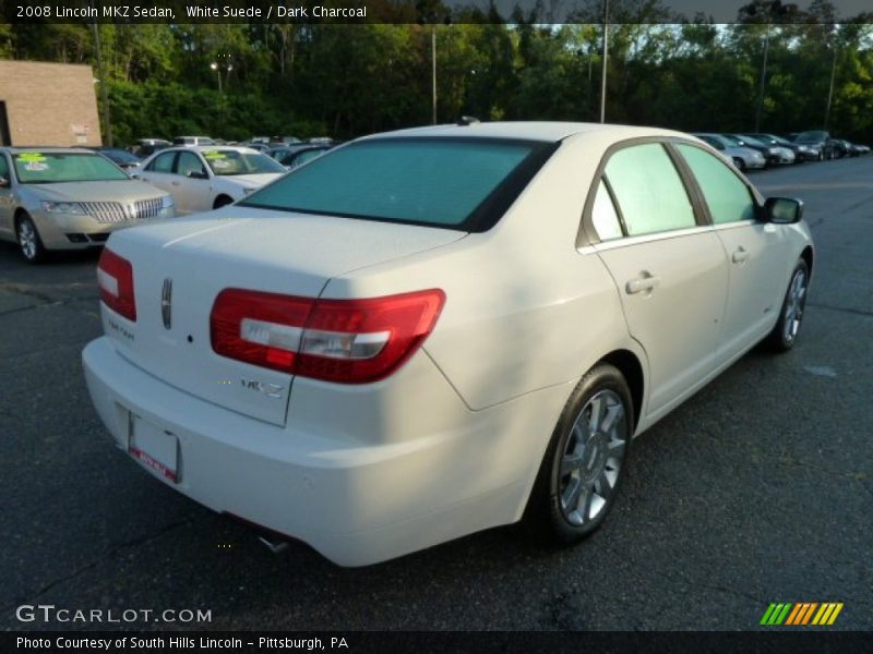 White Suede / Dark Charcoal 2008 Lincoln MKZ Sedan