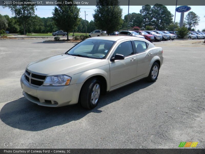 White Gold / Dark Slate Gray 2010 Dodge Avenger SXT