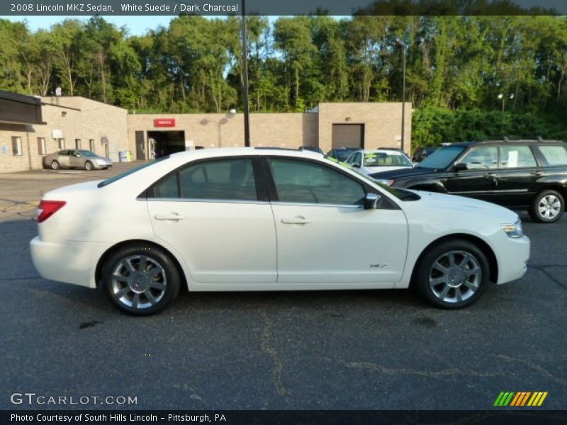 White Suede / Dark Charcoal 2008 Lincoln MKZ Sedan