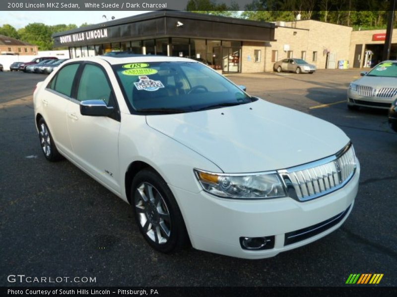 White Suede / Dark Charcoal 2008 Lincoln MKZ Sedan