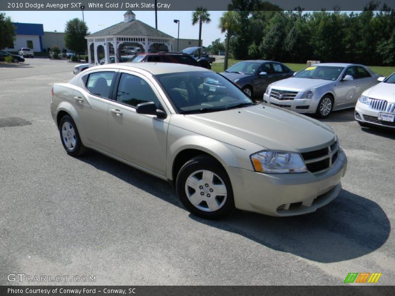 White Gold / Dark Slate Gray 2010 Dodge Avenger SXT