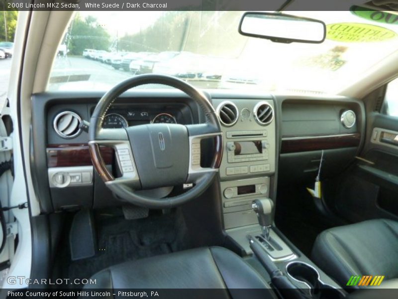 White Suede / Dark Charcoal 2008 Lincoln MKZ Sedan