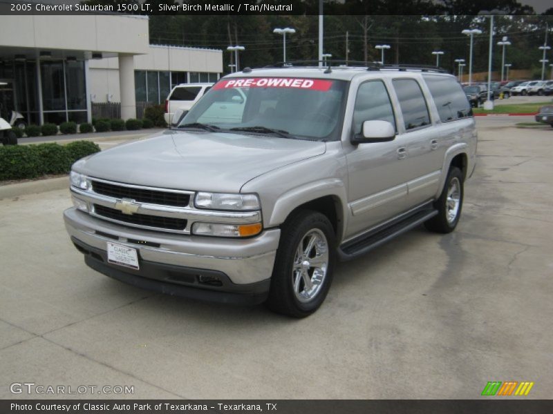 Silver Birch Metallic / Tan/Neutral 2005 Chevrolet Suburban 1500 LT