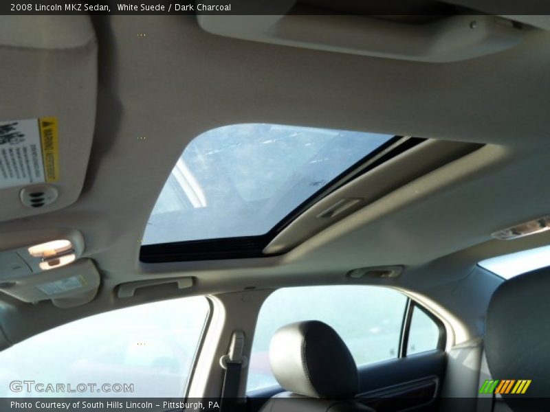 White Suede / Dark Charcoal 2008 Lincoln MKZ Sedan