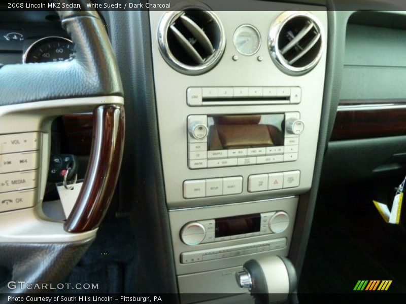 White Suede / Dark Charcoal 2008 Lincoln MKZ Sedan