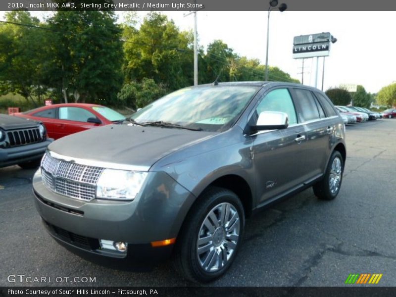 Sterling Grey Metallic / Medium Light Stone 2010 Lincoln MKX AWD