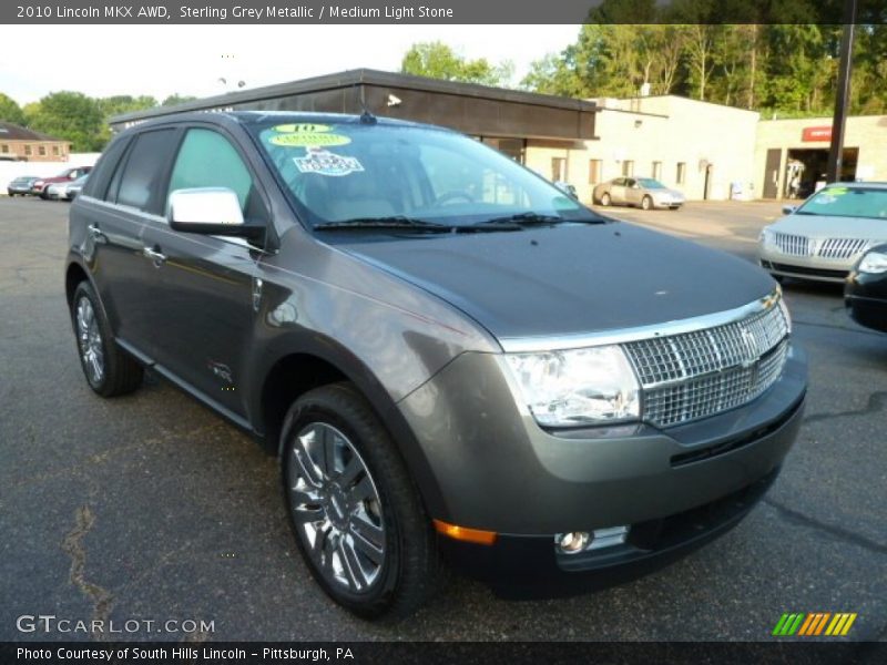 Sterling Grey Metallic / Medium Light Stone 2010 Lincoln MKX AWD