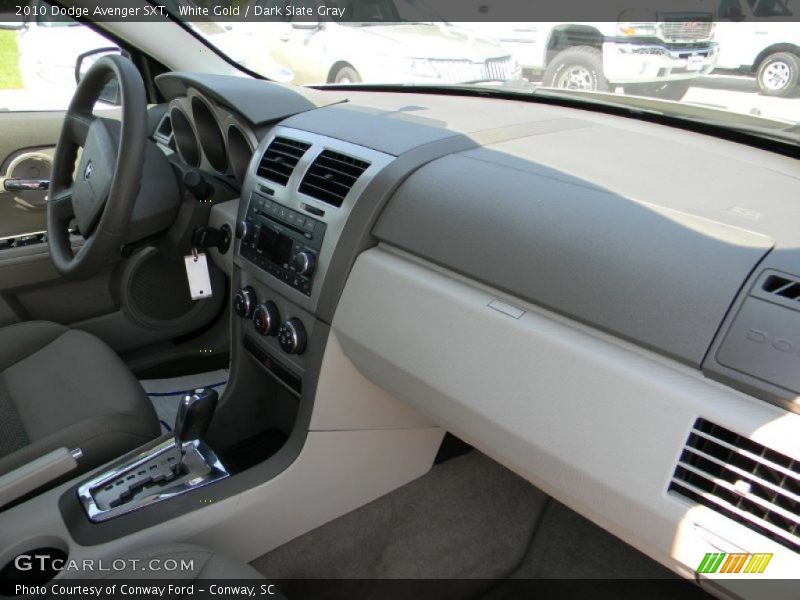 White Gold / Dark Slate Gray 2010 Dodge Avenger SXT