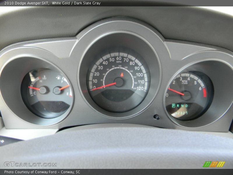 White Gold / Dark Slate Gray 2010 Dodge Avenger SXT