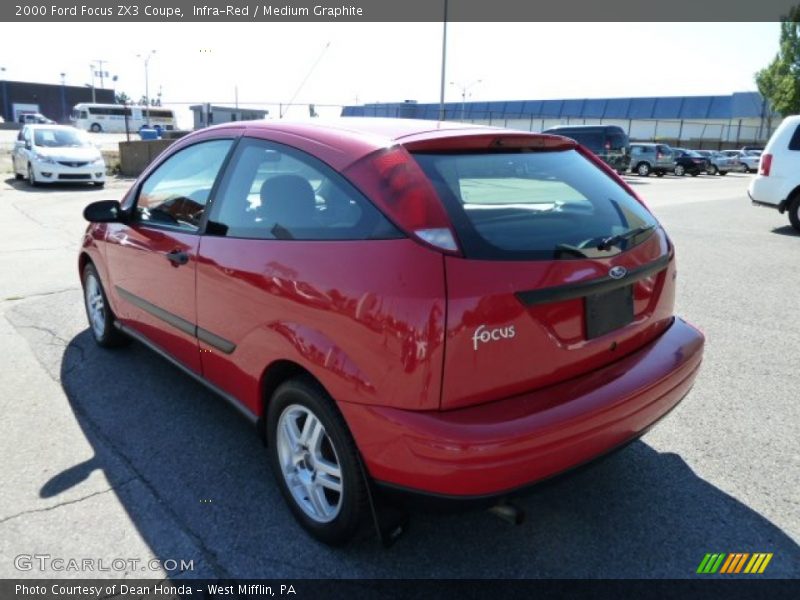 Infra-Red / Medium Graphite 2000 Ford Focus ZX3 Coupe