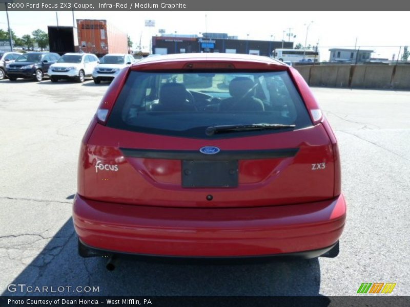 Infra-Red / Medium Graphite 2000 Ford Focus ZX3 Coupe