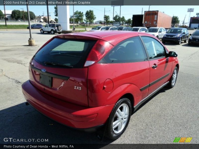 Infra-Red / Medium Graphite 2000 Ford Focus ZX3 Coupe