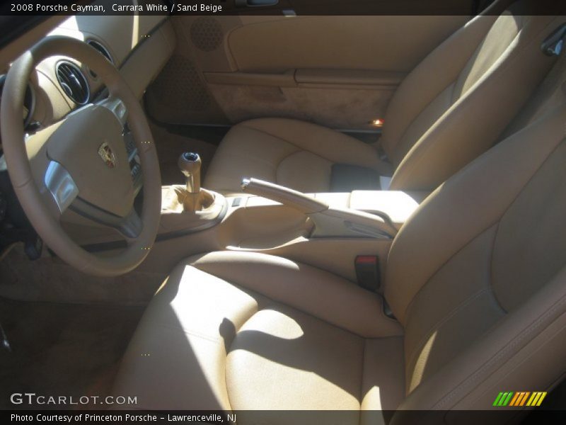 Carrara White / Sand Beige 2008 Porsche Cayman