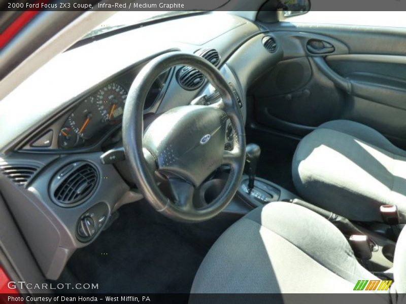  2000 Focus ZX3 Coupe Medium Graphite Interior