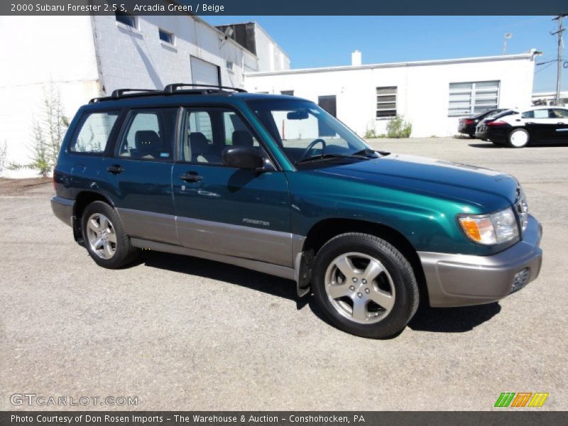 Arcadia Green / Beige 2000 Subaru Forester 2.5 S