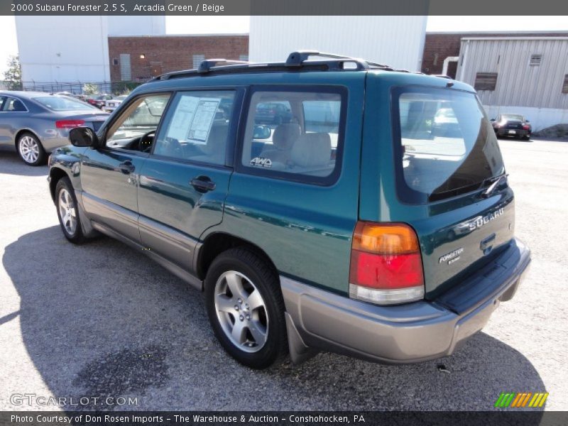 Arcadia Green / Beige 2000 Subaru Forester 2.5 S