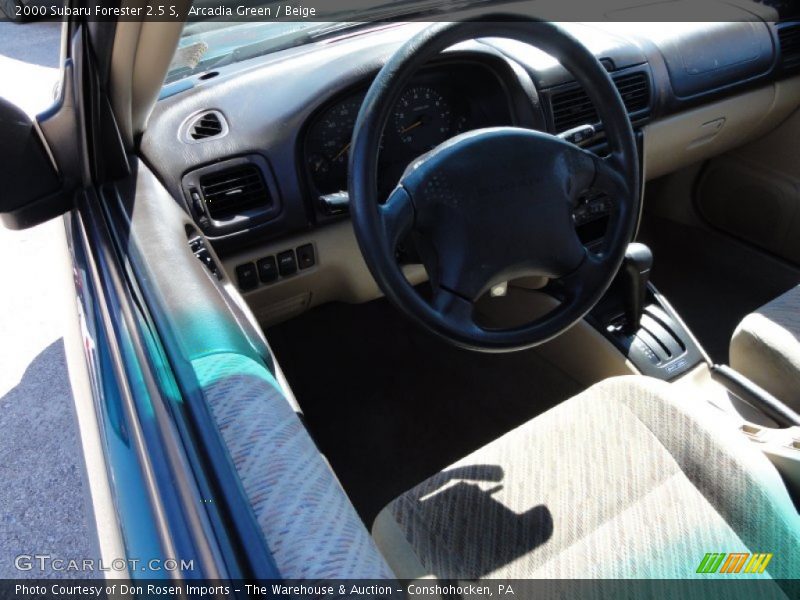 Arcadia Green / Beige 2000 Subaru Forester 2.5 S