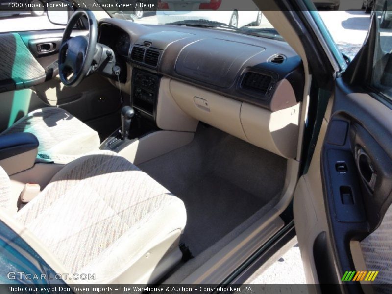 Arcadia Green / Beige 2000 Subaru Forester 2.5 S