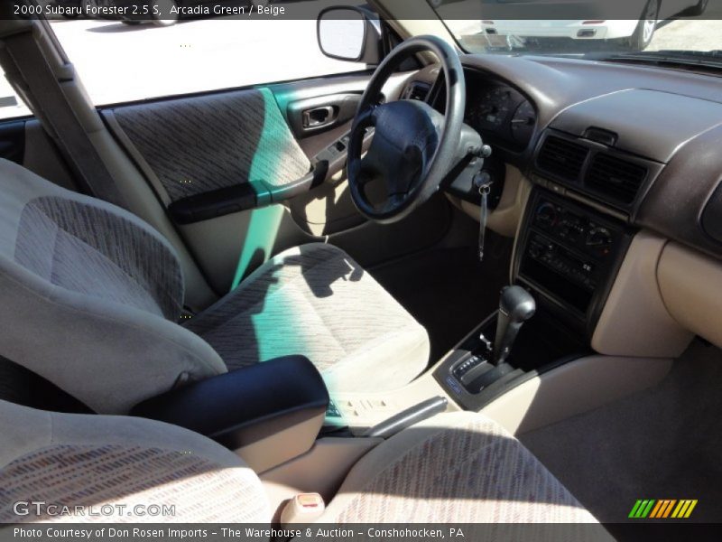 Arcadia Green / Beige 2000 Subaru Forester 2.5 S
