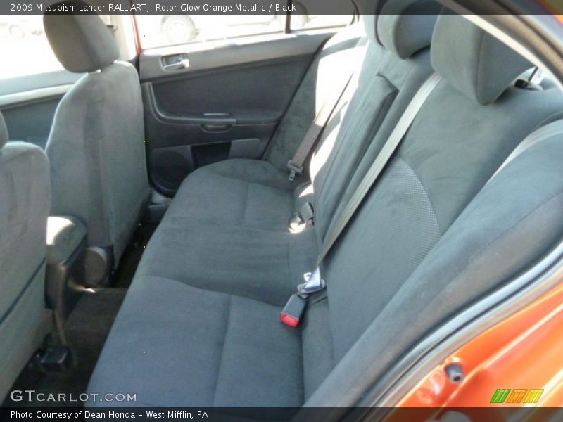 Rotor Glow Orange Metallic / Black 2009 Mitsubishi Lancer RALLIART