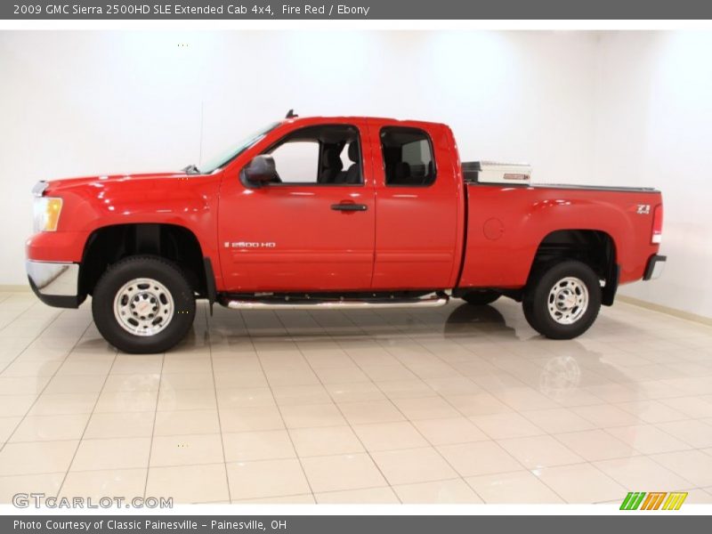  2009 Sierra 2500HD SLE Extended Cab 4x4 Fire Red