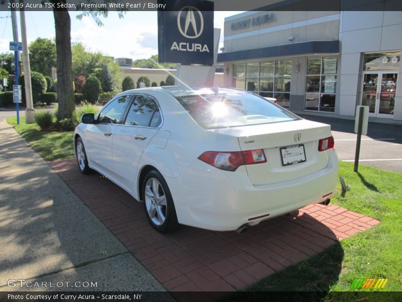 Premium White Pearl / Ebony 2009 Acura TSX Sedan