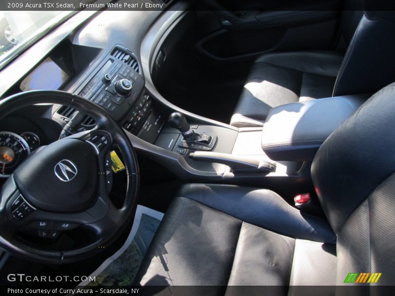 Premium White Pearl / Ebony 2009 Acura TSX Sedan