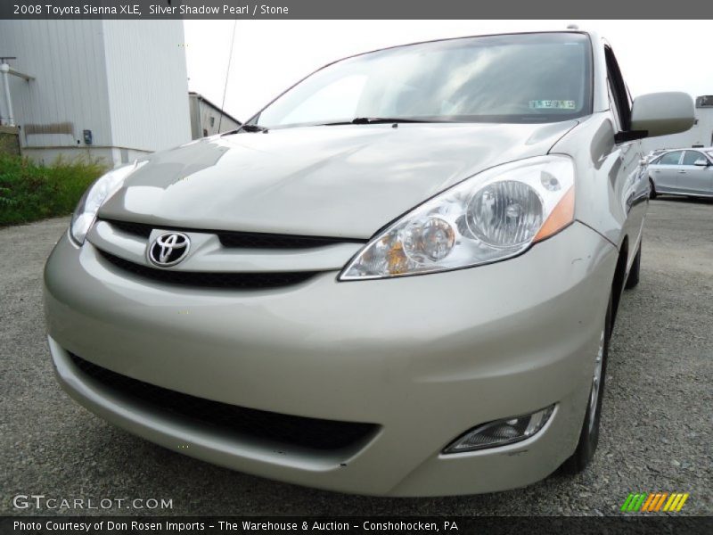 Silver Shadow Pearl / Stone 2008 Toyota Sienna XLE