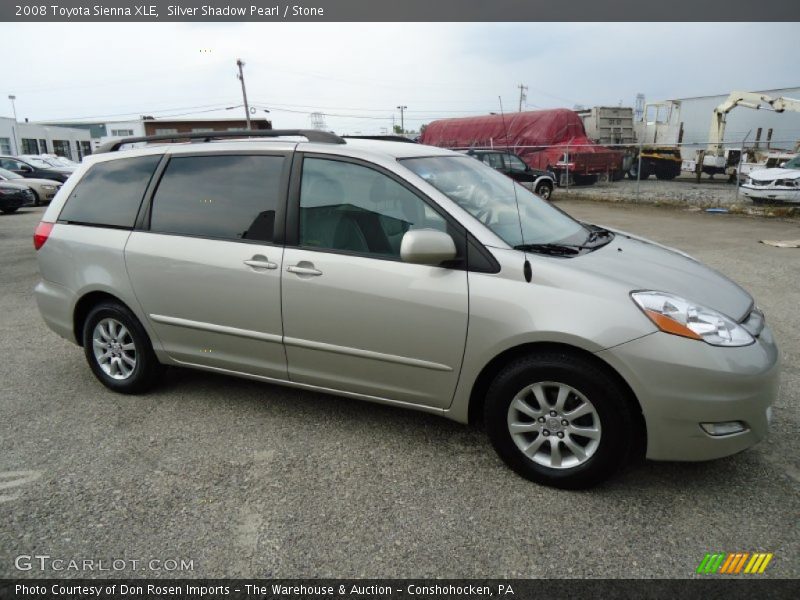 Silver Shadow Pearl / Stone 2008 Toyota Sienna XLE