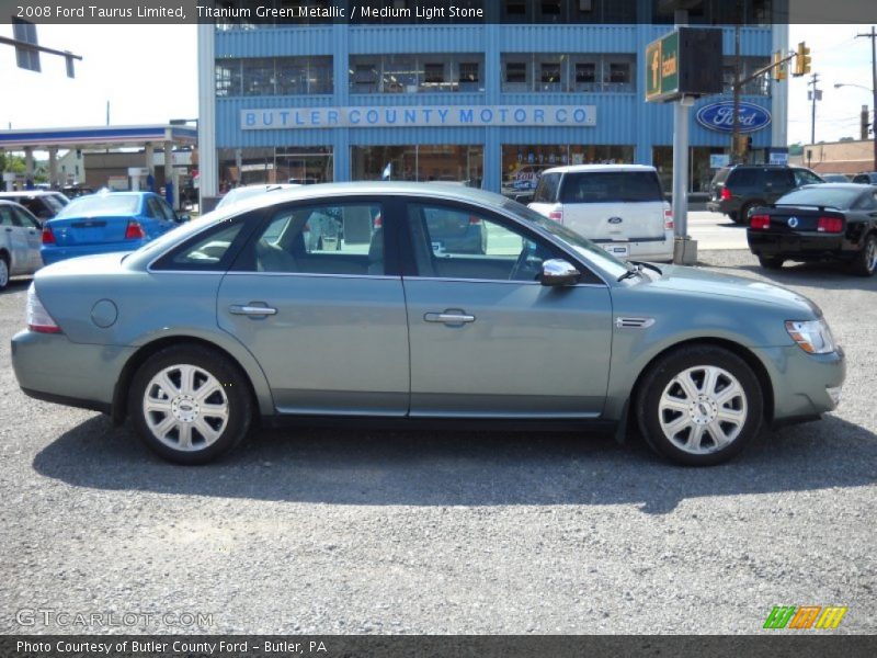 Titanium Green Metallic / Medium Light Stone 2008 Ford Taurus Limited