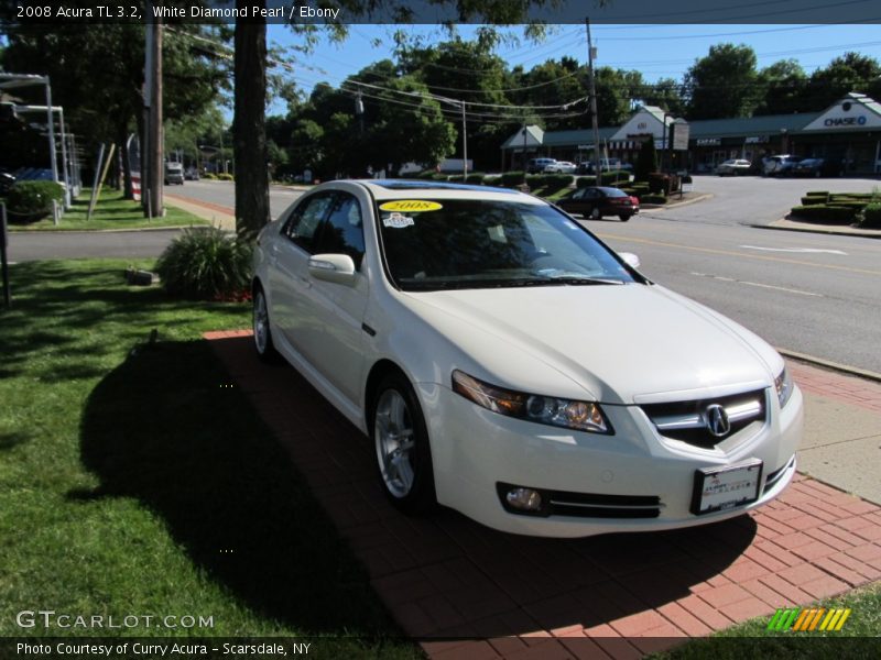 White Diamond Pearl / Ebony 2008 Acura TL 3.2