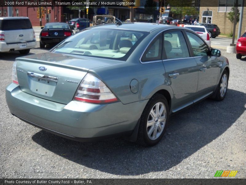Titanium Green Metallic / Medium Light Stone 2008 Ford Taurus Limited