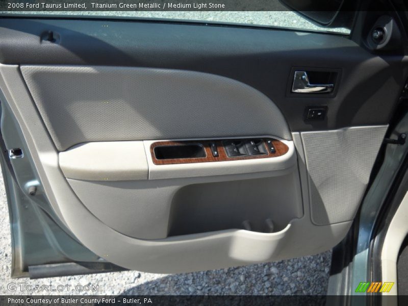Titanium Green Metallic / Medium Light Stone 2008 Ford Taurus Limited